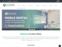 Tablet Screenshot of dentedgeclinic.com